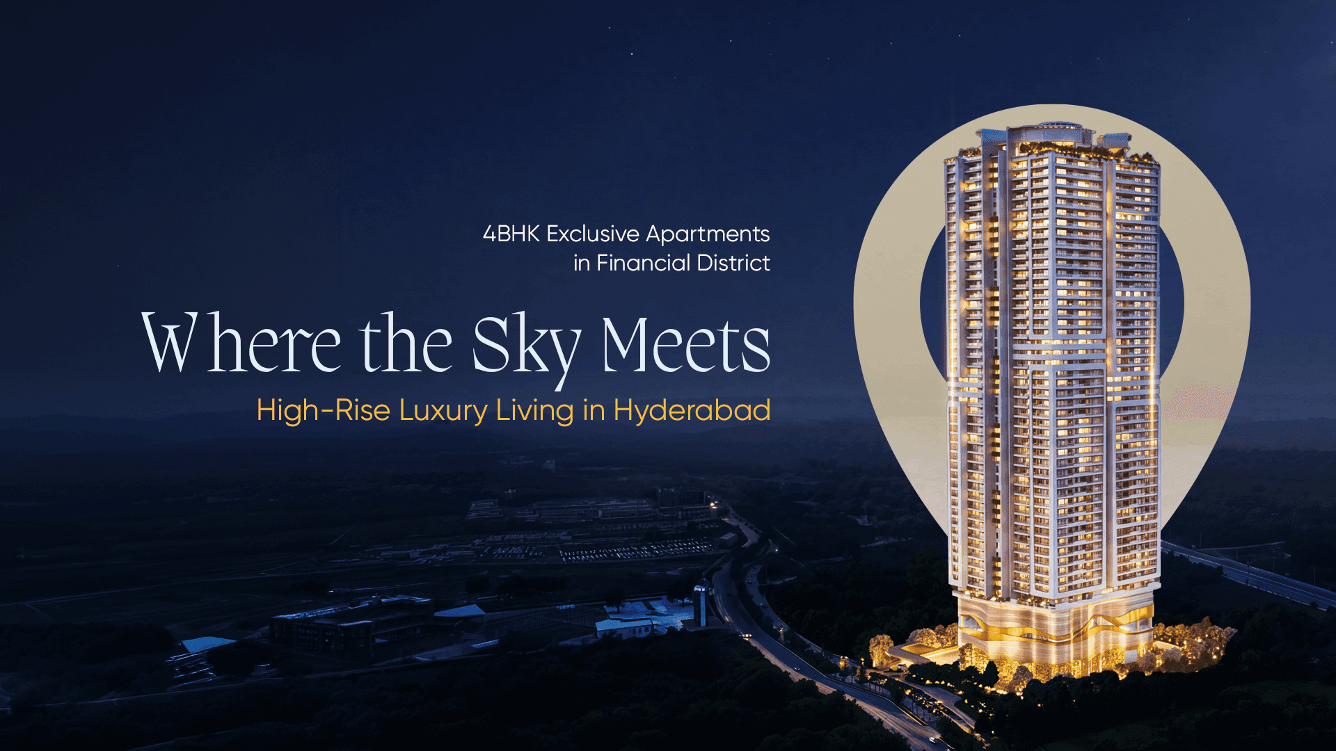 4BHK exclusive apartments in Financial District — high-rise luxury living at Pavani Mirai, Hyderabad