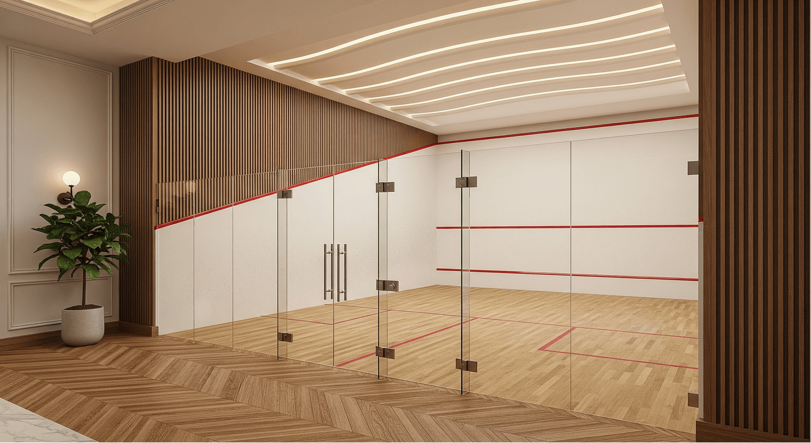 Squash Court | luxury apartments for sale in financial district